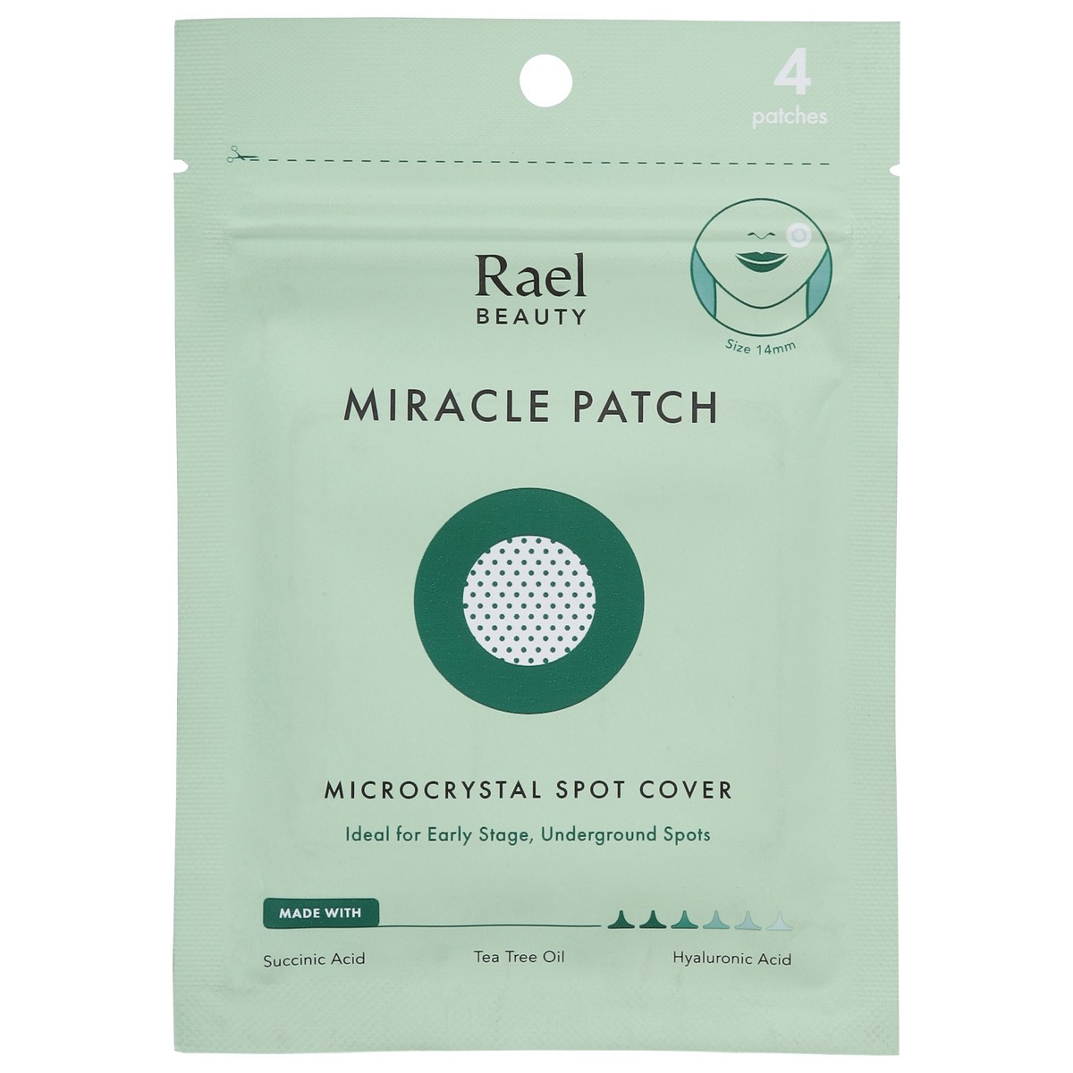 slide 1 of 9, Rael Beauty Microcrystal Spot Cover Miracle Patch 4 ea, 4 ct