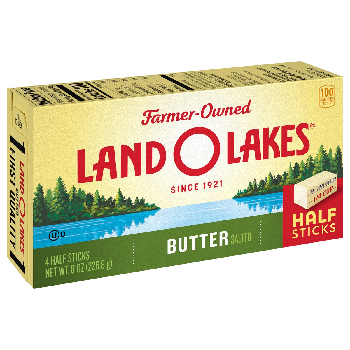 slide 7 of 9, Land O'Lakes Half Sticks Salted Butter 4 ea, 4 ct