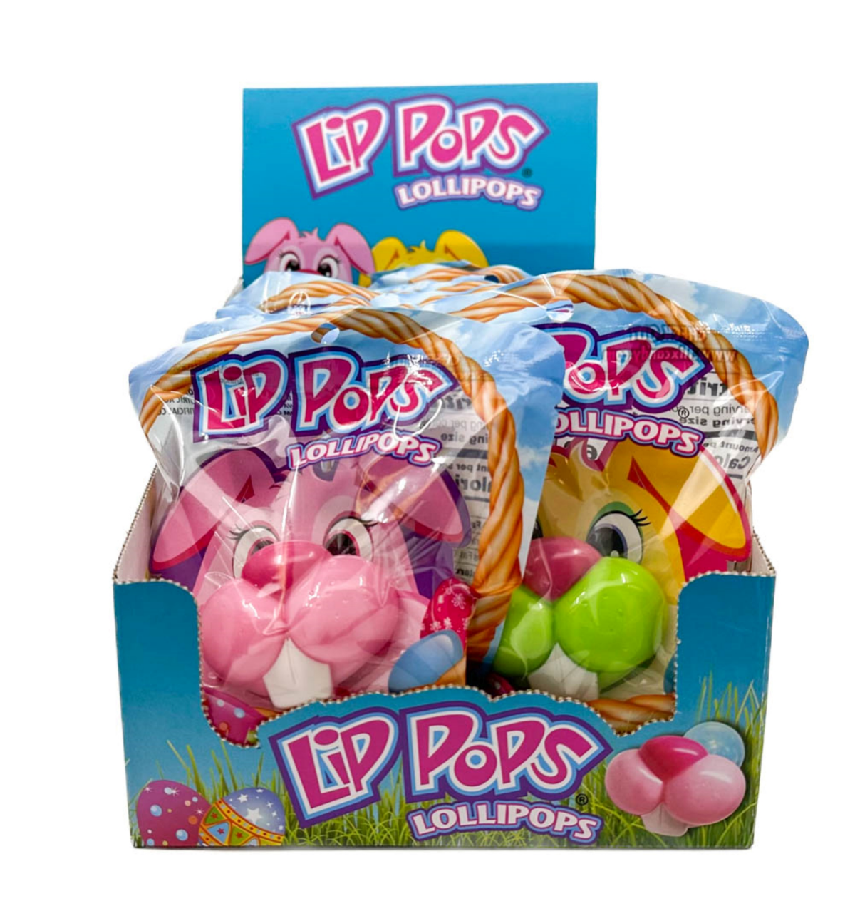 slide 2 of 2, Flix Candy Bunny Lip Pops Easter Lollipop, Assorted - 0.56 oz, 0.56 oz