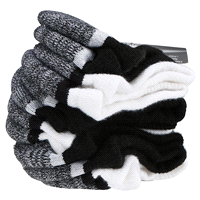 slide 16 of 29, CHAMPION WMNS 6PR PERF NO SHOW CH306 BK/WH 6-12, 5 ct