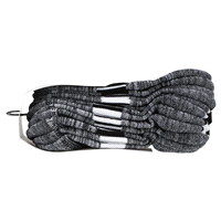 slide 3 of 29, CHAMPION WMNS 6PR PERF NO SHOW CH306 BK/WH 6-12, 5 ct