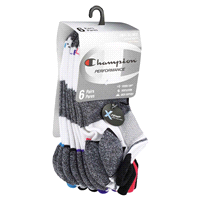 slide 22 of 29, CHAMPION WMNS 6PR PERF HEEL SHLD CH309 WH 6-12, 5 ct