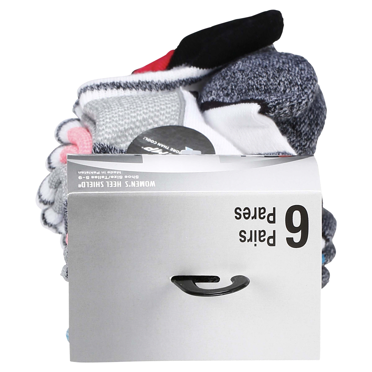 slide 17 of 29, CHAMPION WMNS 6PR PERF HEEL SHLD CH309 WH 6-12, 5 ct