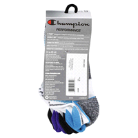 slide 7 of 29, CHAMPION WMNS 6PR PERF HEEL SHLD CH309 WH 6-12, 5 ct