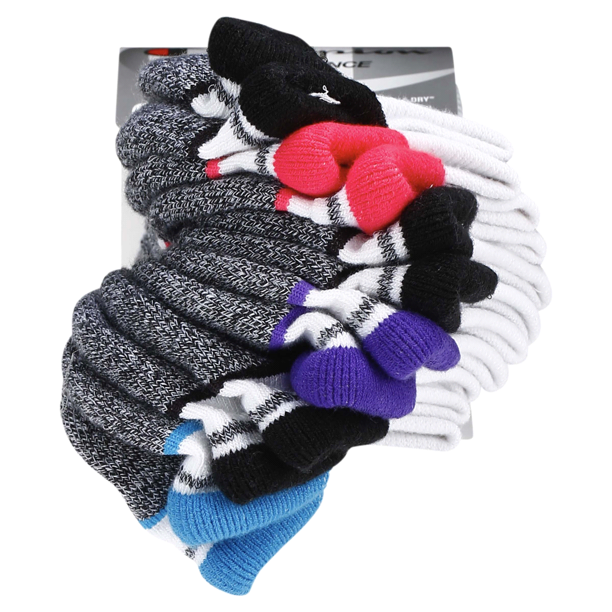 slide 19 of 29, CHAMPION WMNS 6PR PERF HEEL SHLD CH309 WH 6-12, 5 ct