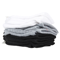 slide 24 of 29, CHAMPION WMNS 6PR ANKLE CH682 WH/GY/BK 6-12, 5 ct