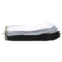 slide 10 of 29, CHAMPION WMNS 6PR ANKLE CH682 WH/GY/BK 6-12, 5 ct