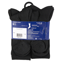 slide 22 of 29, CHAMPION WMNS 6PR CREW CH681 BK 6-12, 5 ct