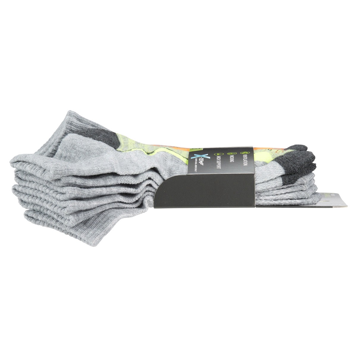 slide 25 of 29, Hanes Boys' X-Temp Quarter Socks, Gray, Size Large, 6 ct