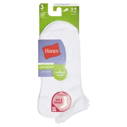 Hanes Softest Lightweight Low Cut Socks 3 pr