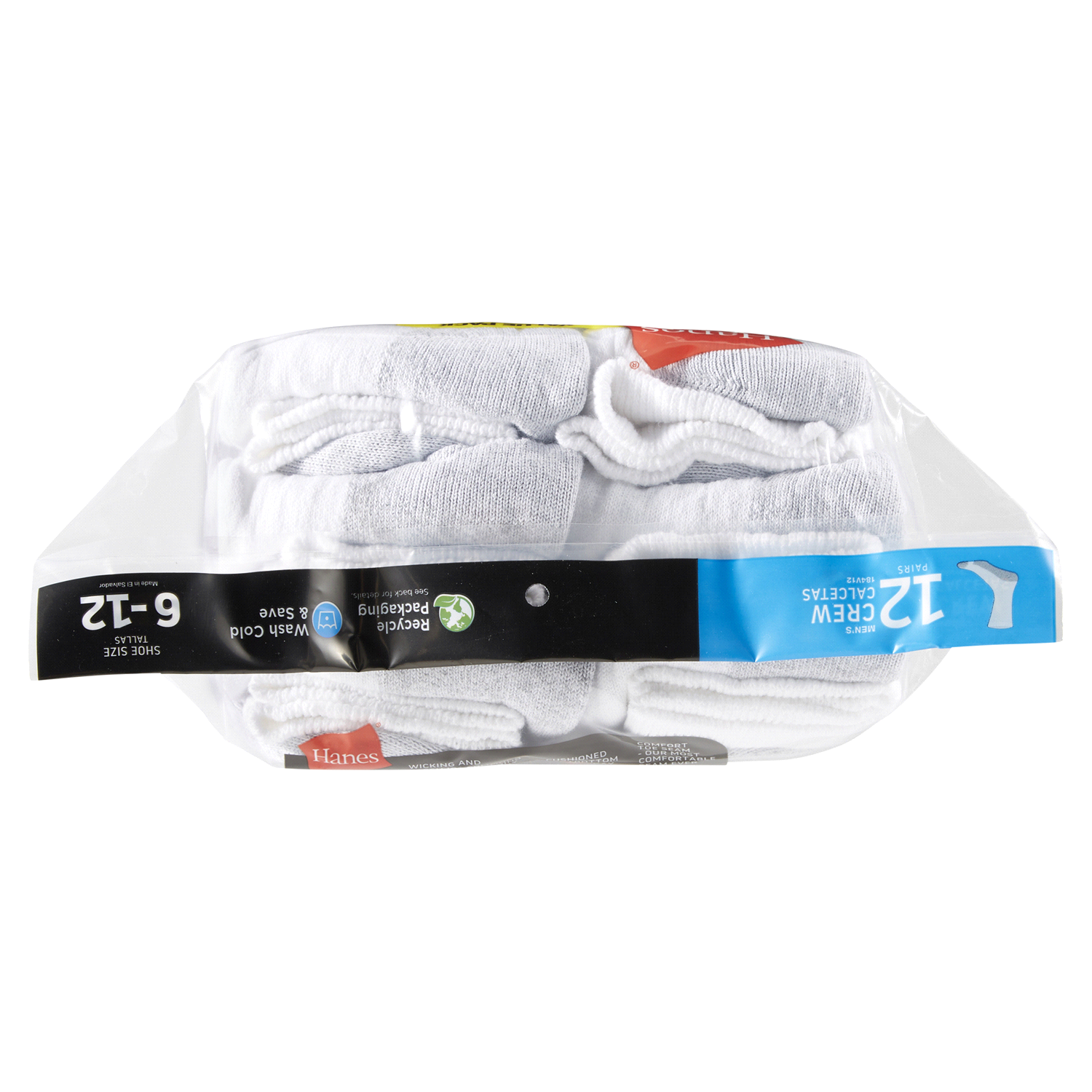 slide 5 of 5, Hanes Socks 12 ea, 12 ct