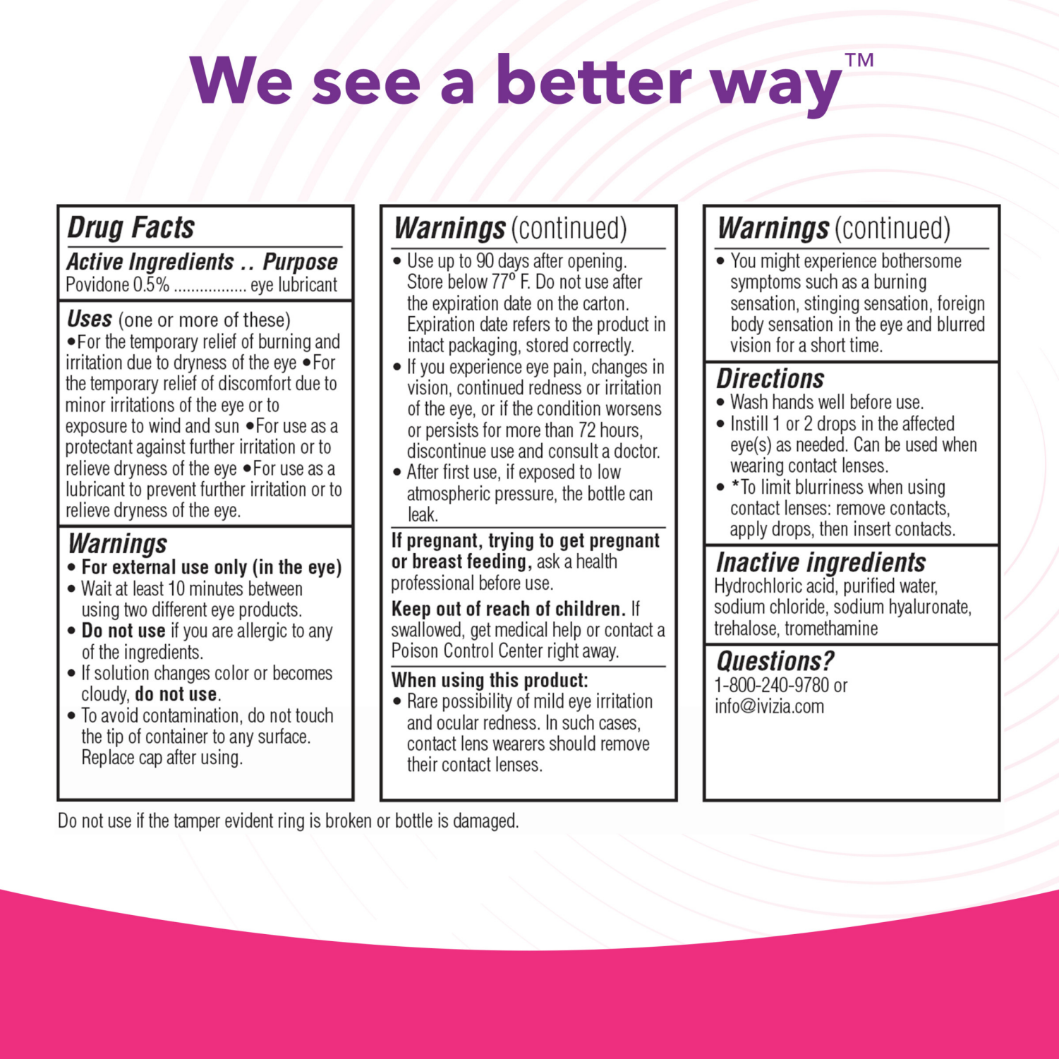 slide 4 of 6, iVIZIA Dry Eye Drops 5ml, 0.16 fl oz