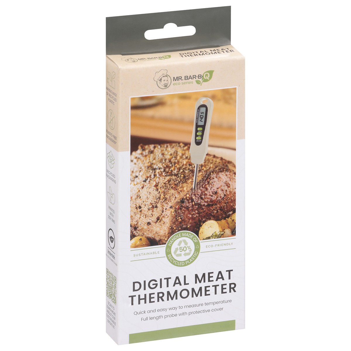 slide 3 of 11, Mr Bar B Q Sustainable Packaging Digital Meat Thermometer 1 Count - Each, 1 ct