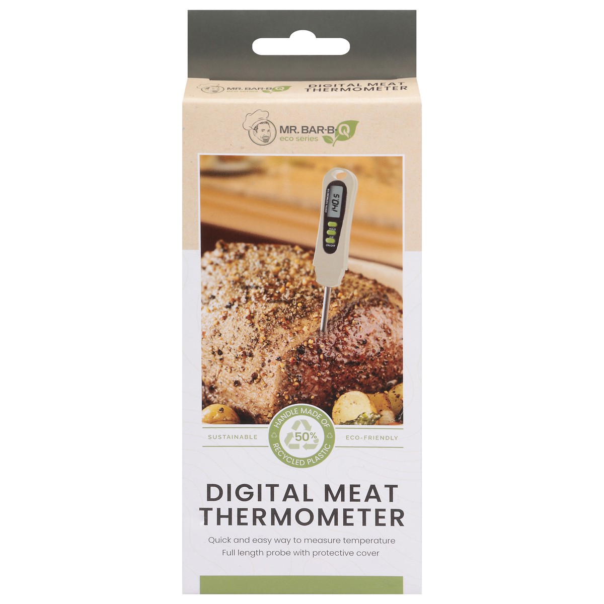 slide 1 of 11, Mr Bar B Q Sustainable Packaging Digital Meat Thermometer 1 Count - Each, 1 ct