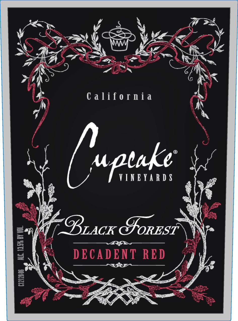 slide 4 of 5, Cupcake Black Forest, Red Wine, California, 1 ct, 750ml Bottle, 750 ml