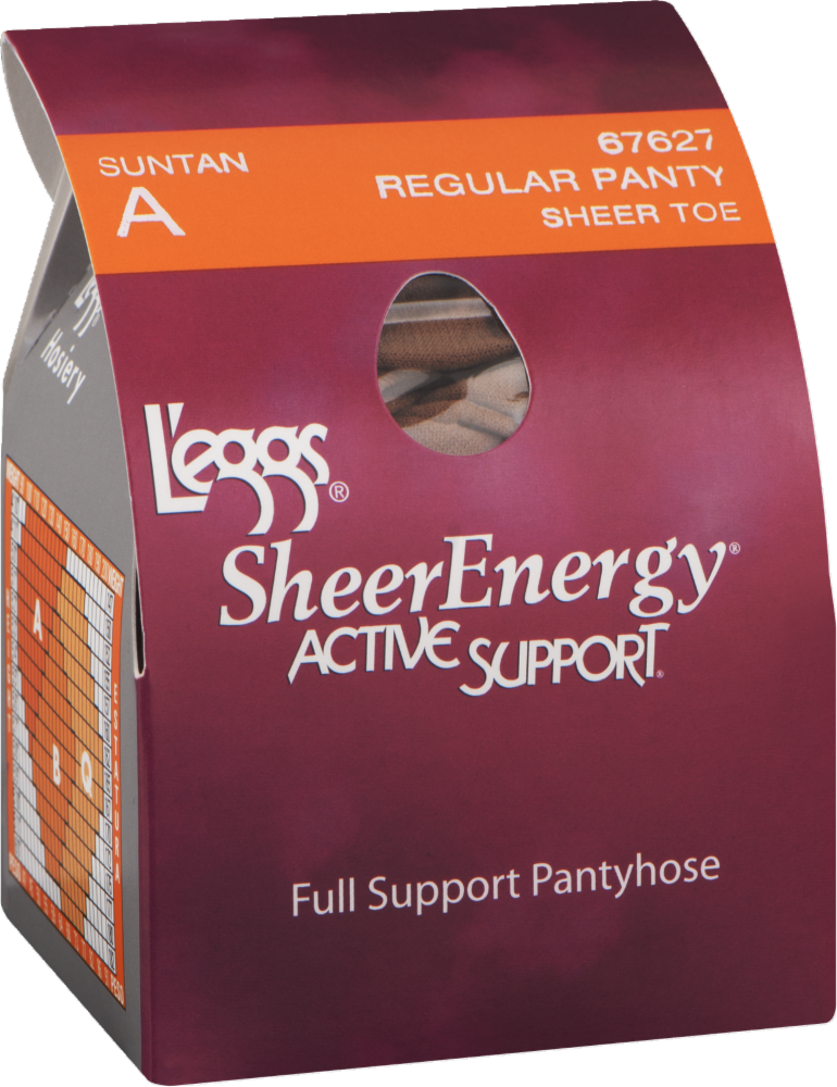 slide 1 of 1, L'Eggs Sheer Energy Women's Active Support Full Support Pantyhose - Suntan, 1 ct