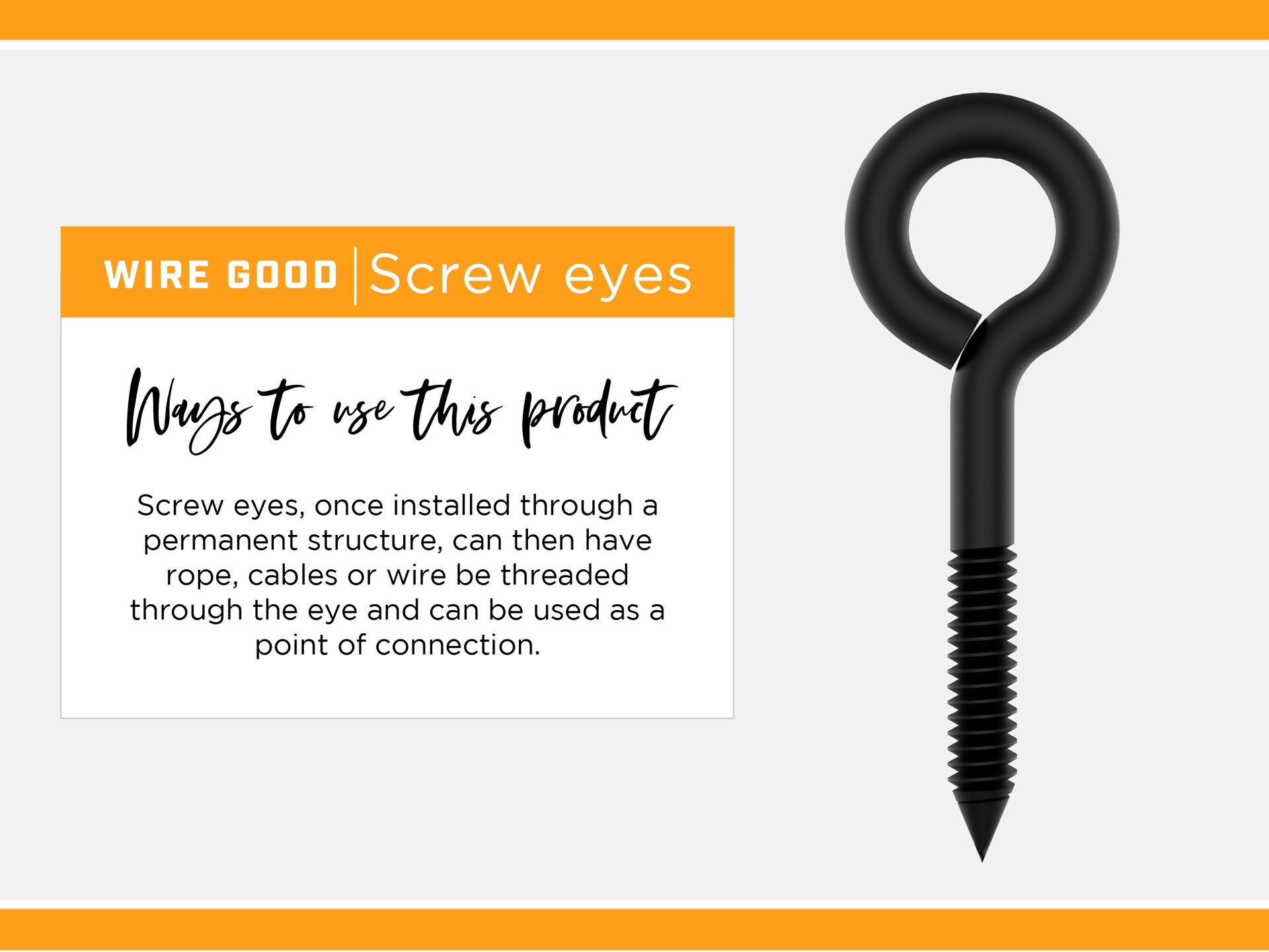 slide 3 of 4, National Hardware 0.24-in Zinc Steel Screw eye hook 10 -Pack, 1 ct