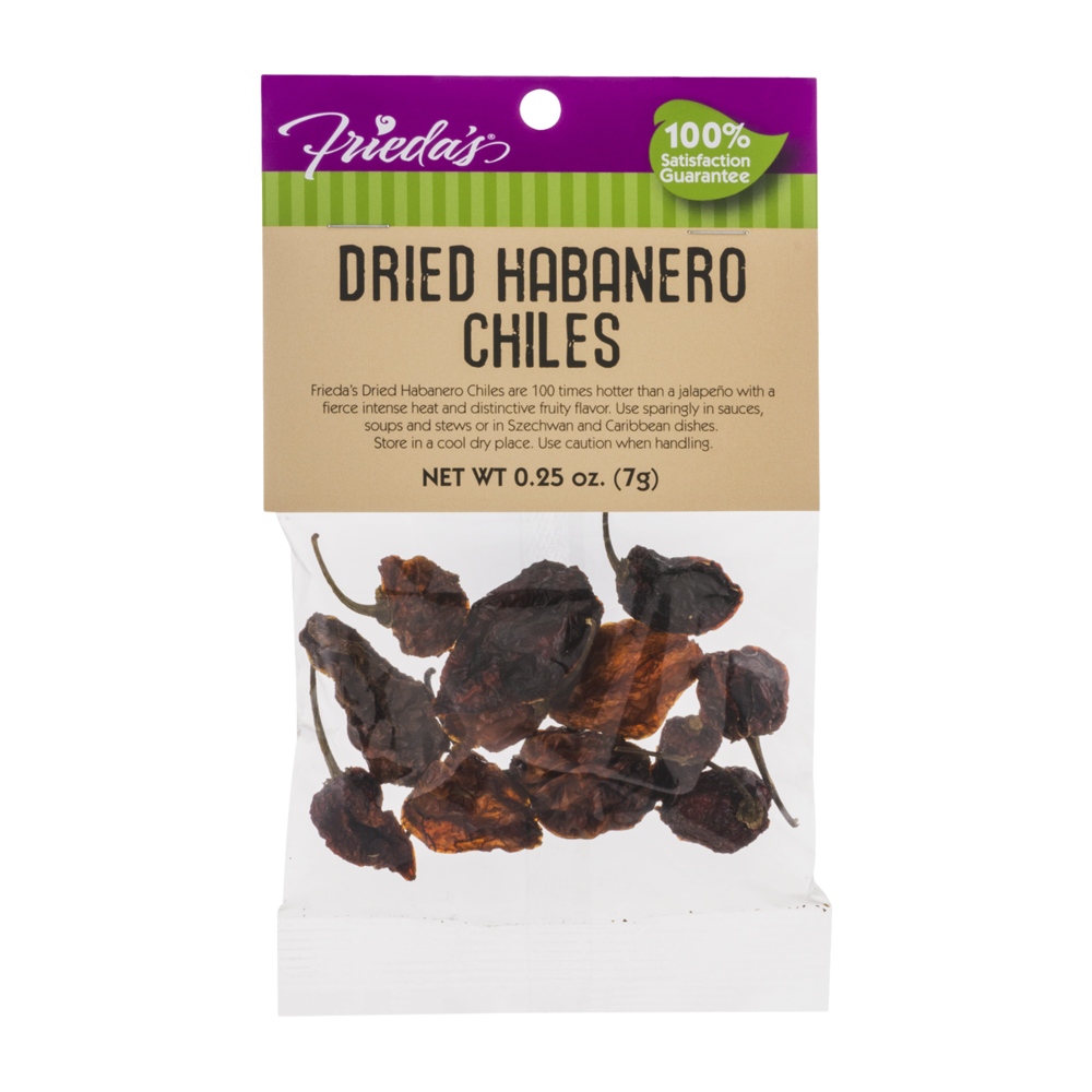 slide 1 of 1, Frieda's Simply Dried Habanero Chiles, 0.25 oz