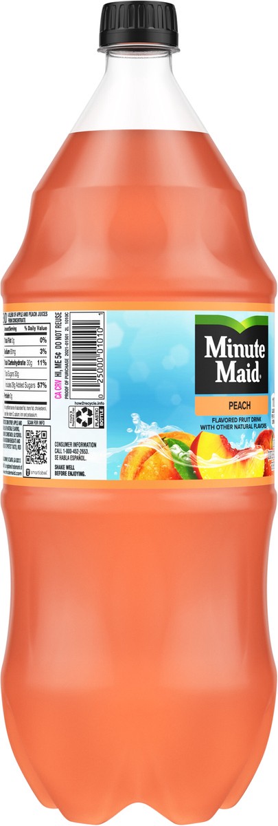 slide 2 of 7, Minute Maid Peach Bottle- 2 liter, 67.60 fl oz