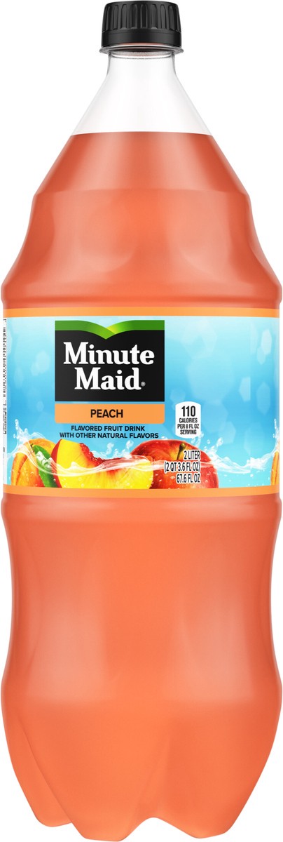 slide 4 of 7, Minute Maid Peach Bottle- 2 liter, 67.60 fl oz