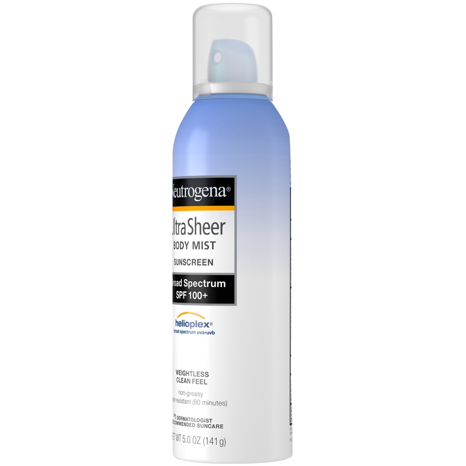 Neutrogena Ultra Sheer Body Mist Sunscreen, Broad Spectrum Spf 100 5 oz