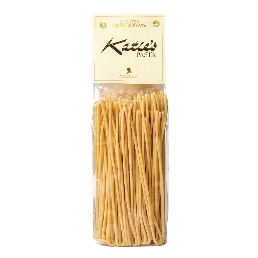 slide 1 of 1, Katie's Pizza Organic Bucatini Pasta, 17.6 oz