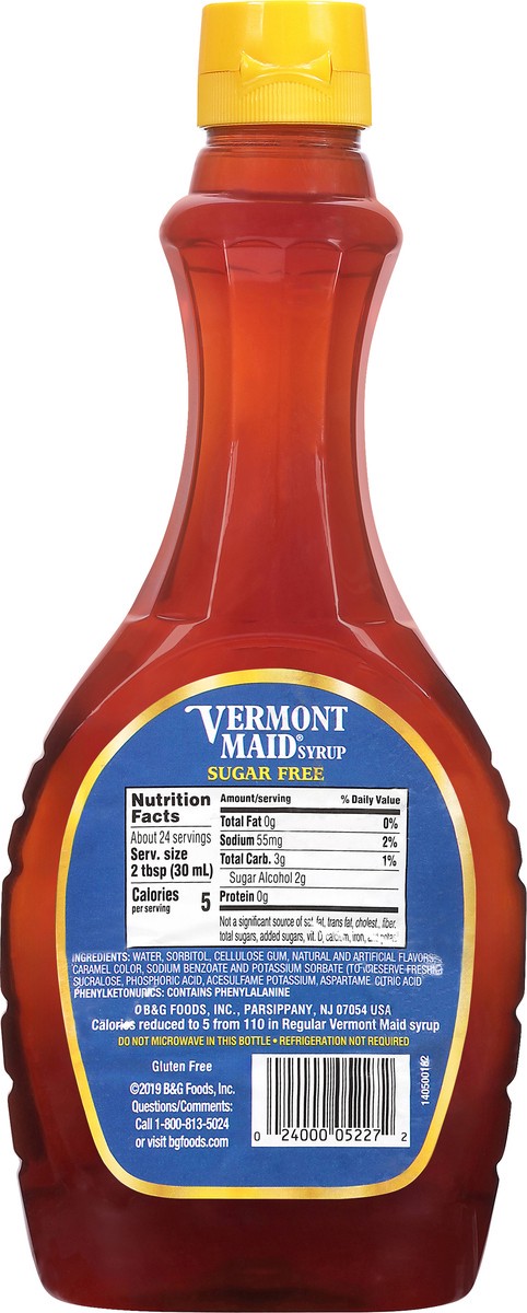 slide 6 of 14, Vermont Maid Sugar Free Syrup 24 fl oz, 24 fl oz