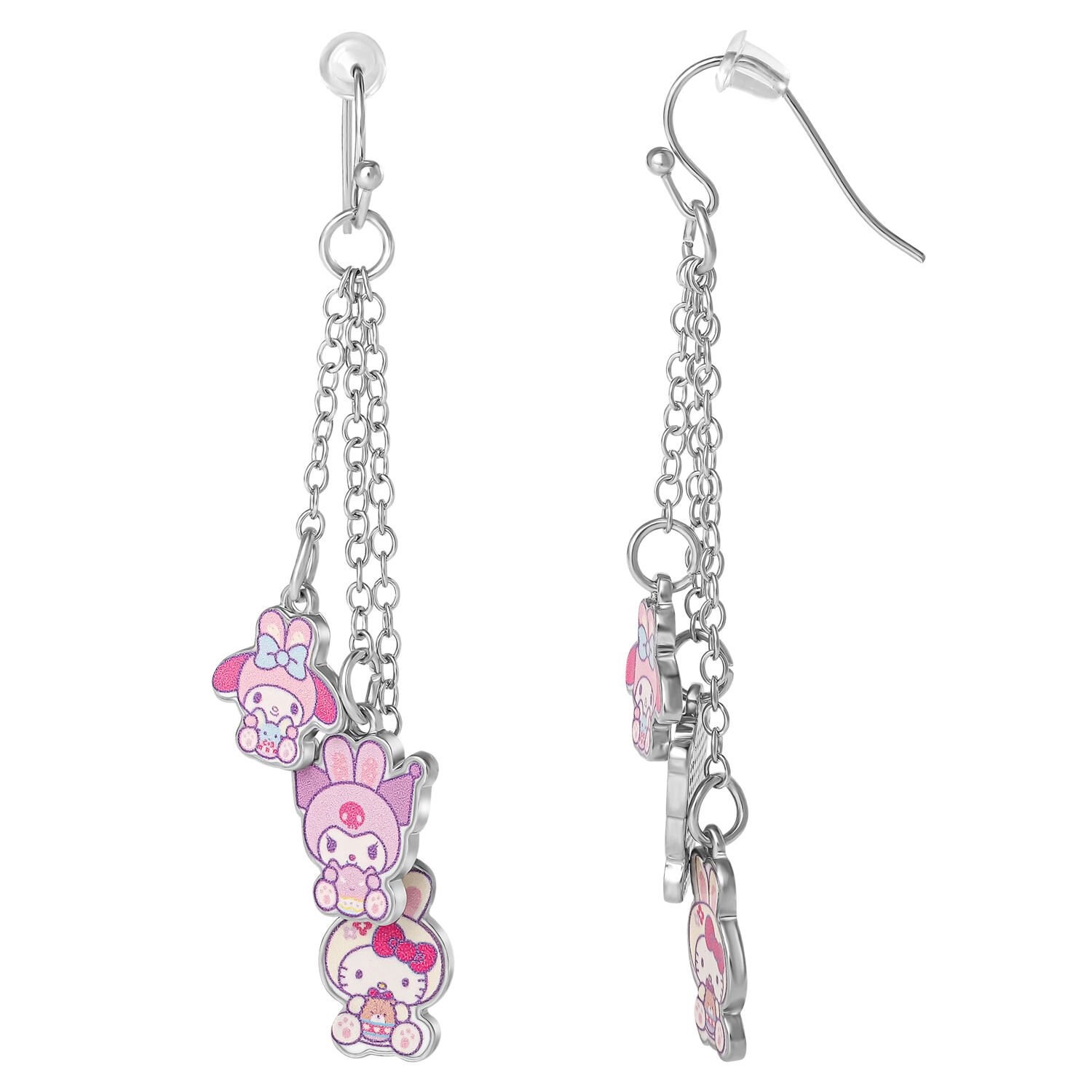 slide 2 of 3, Hello Kitty & Friends Easter Dangle Earrings, 1 ct