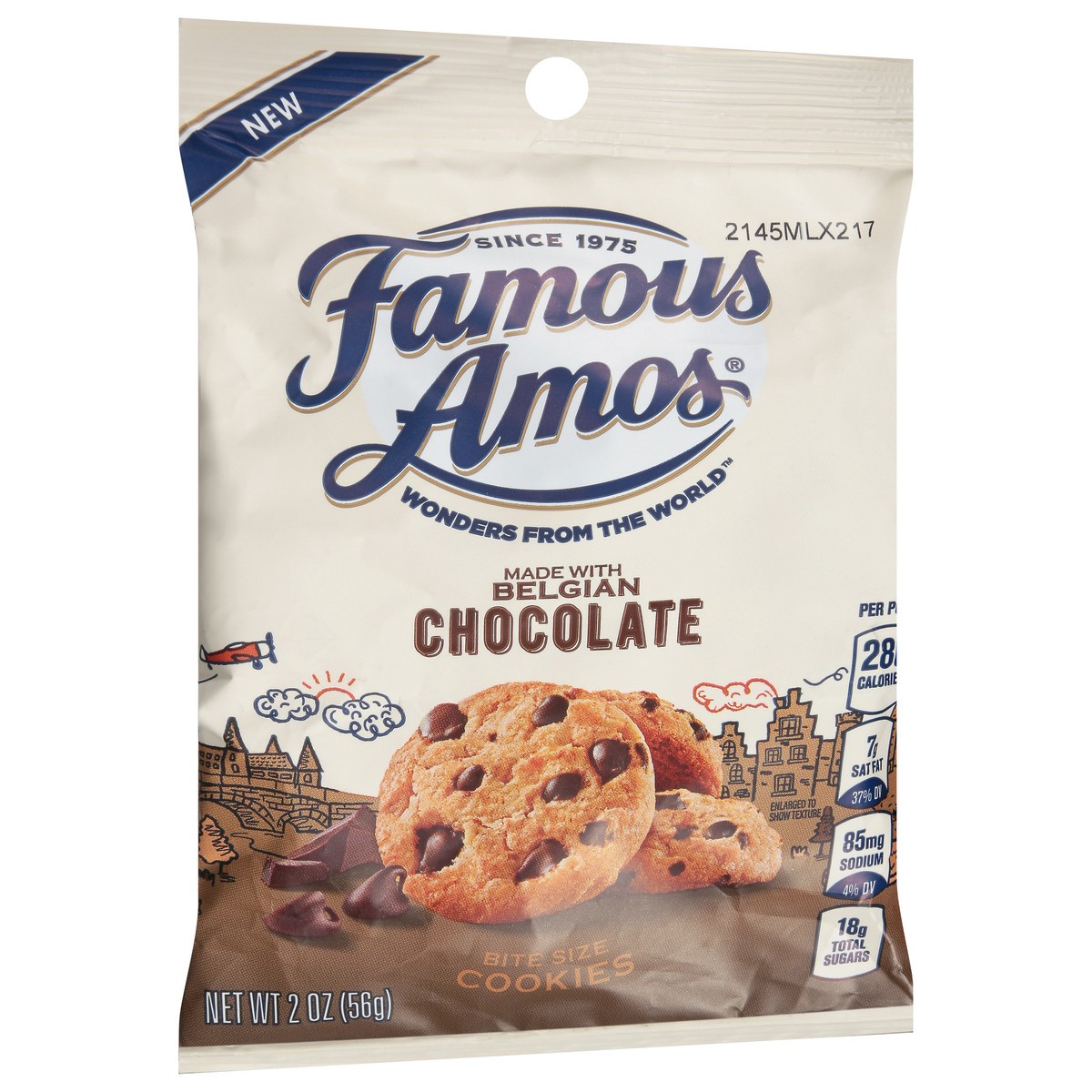 slide 3 of 9, Famous Amos Bite Size Belgian Chocolate Cookies 2 oz, Size 2