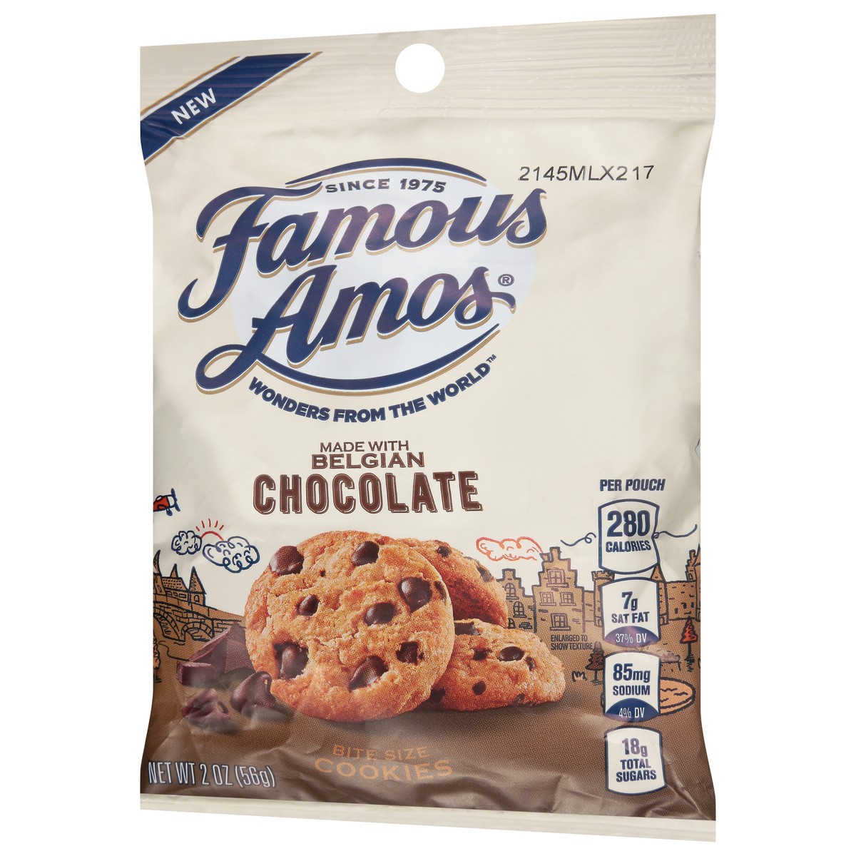 slide 2 of 9, Famous Amos Bite Size Belgian Chocolate Cookies 2 oz, Size 2