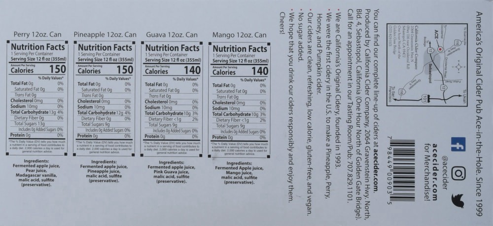 slide 5 of 5, Ace Cider Variety 4 Pack, 12 ct; 12 oz