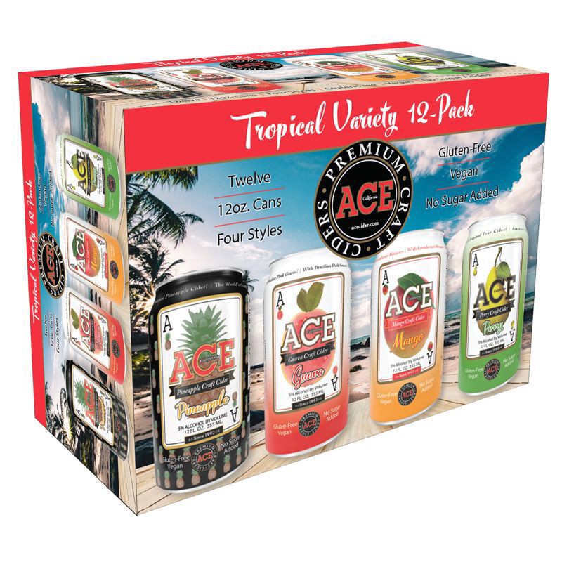 slide 1 of 5, Ace Cider Variety 4 Pack, 12 ct; 12 oz