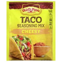Old El Paso Cheesy Taco Seasoning Mix, Meal Prep, Spices and Seasonings, 1 oz Packet