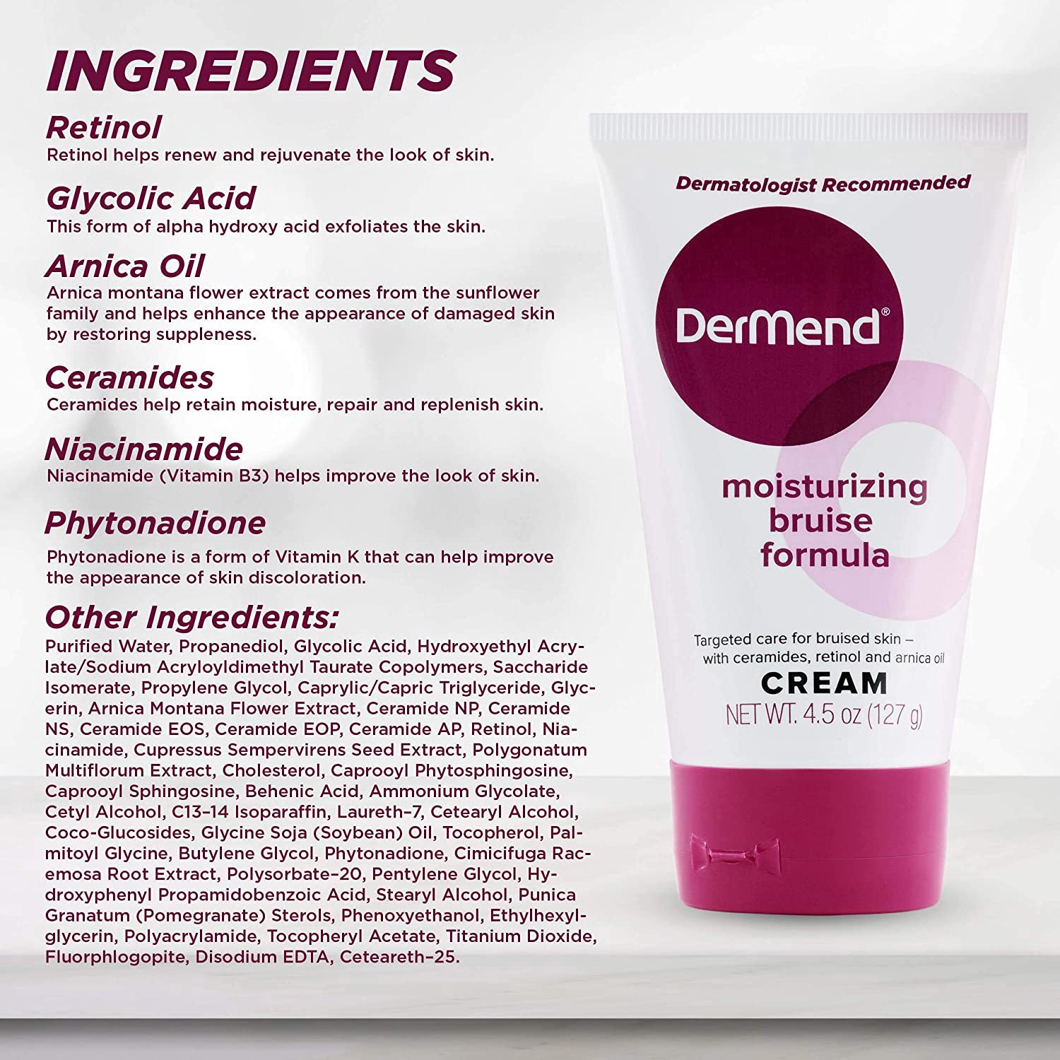 slide 4 of 5, DerMend Moisturizing Bruise Formula 4.5 oz, 1 ct