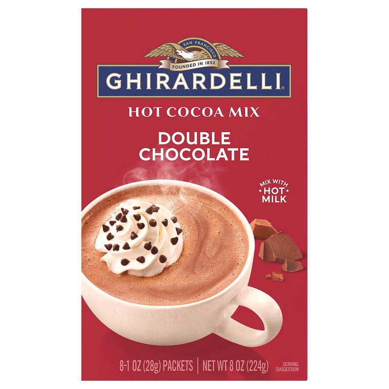 slide 1 of 1, Ghirardelli 8oz Bkg Dbl Choc Hot Cocoa Carton - 8 OZ, 8 oz