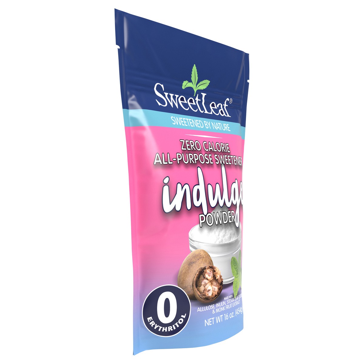 slide 4 of 12, SweetLeaf Indulge Powder, Zero Calorie All-Purpose Sweetener, 16oz bag, 16 oz