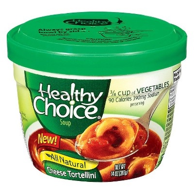 slide 1 of 1, Healthy Choice Cheese Tortellini Soup Bowl, 14 oz