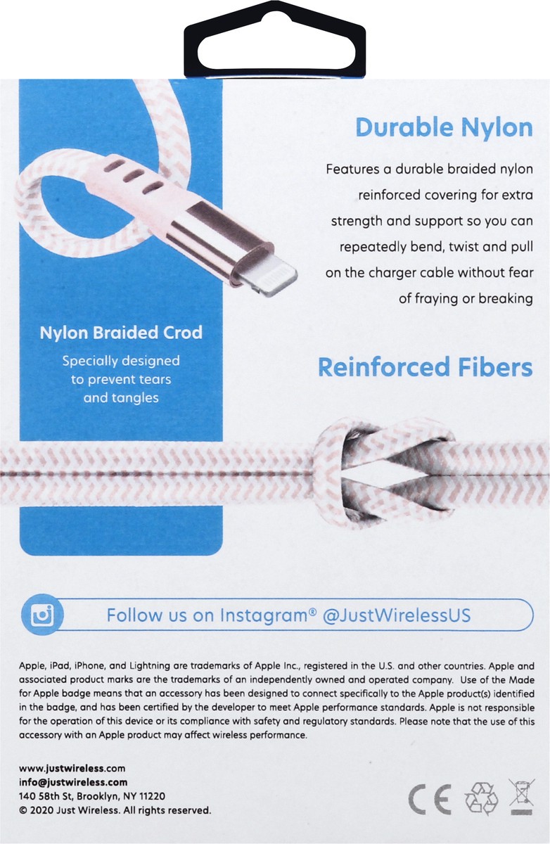 slide 6 of 6, Just Wireless Apple Cable, 1 ct