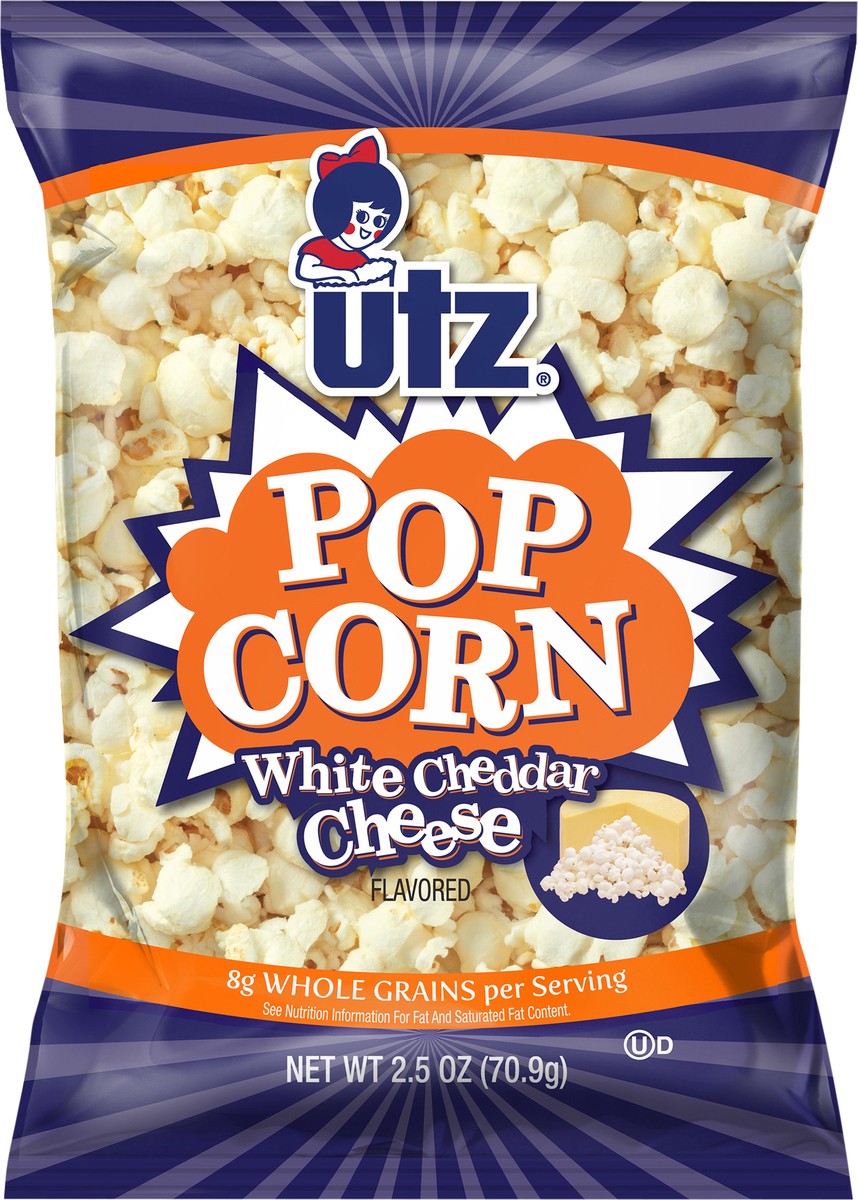 slide 2 of 8, Utz 2.5 oz Utz Premium White Cheddar Popcorn, 2.5 oz