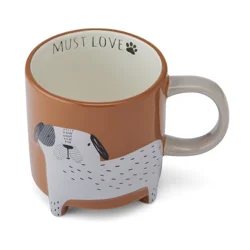 Pfaltzgraff Mug Figural Dog "Must Love" 16 oz