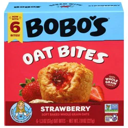 Bobo's Oat Bars Bites Stuffed Strawberry 7.8 oz