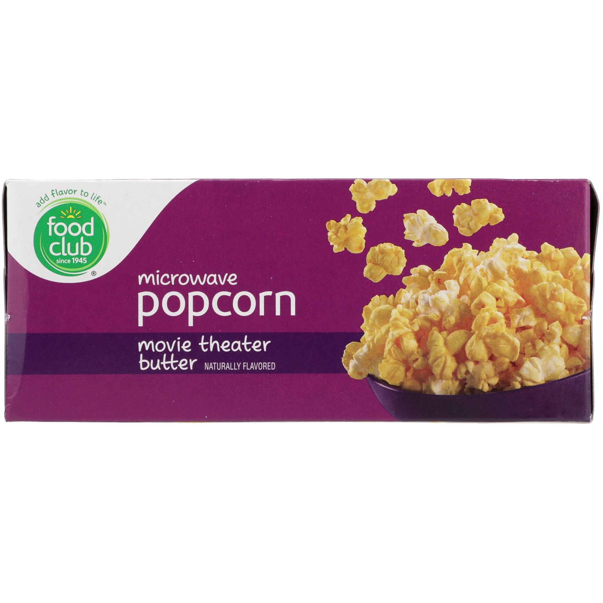 slide 2 of 6, Food Club Popcorn Butter Crazy Movie theatre, 9.9 oz