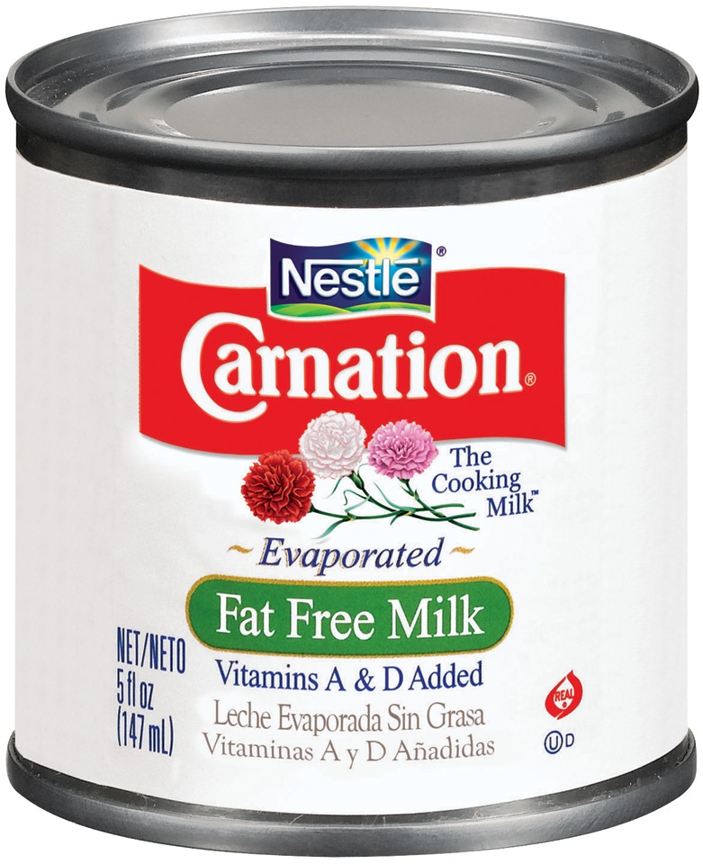 slide 1 of 1, Carnation Milk, Evaporated, Fat Free, 5 fl oz