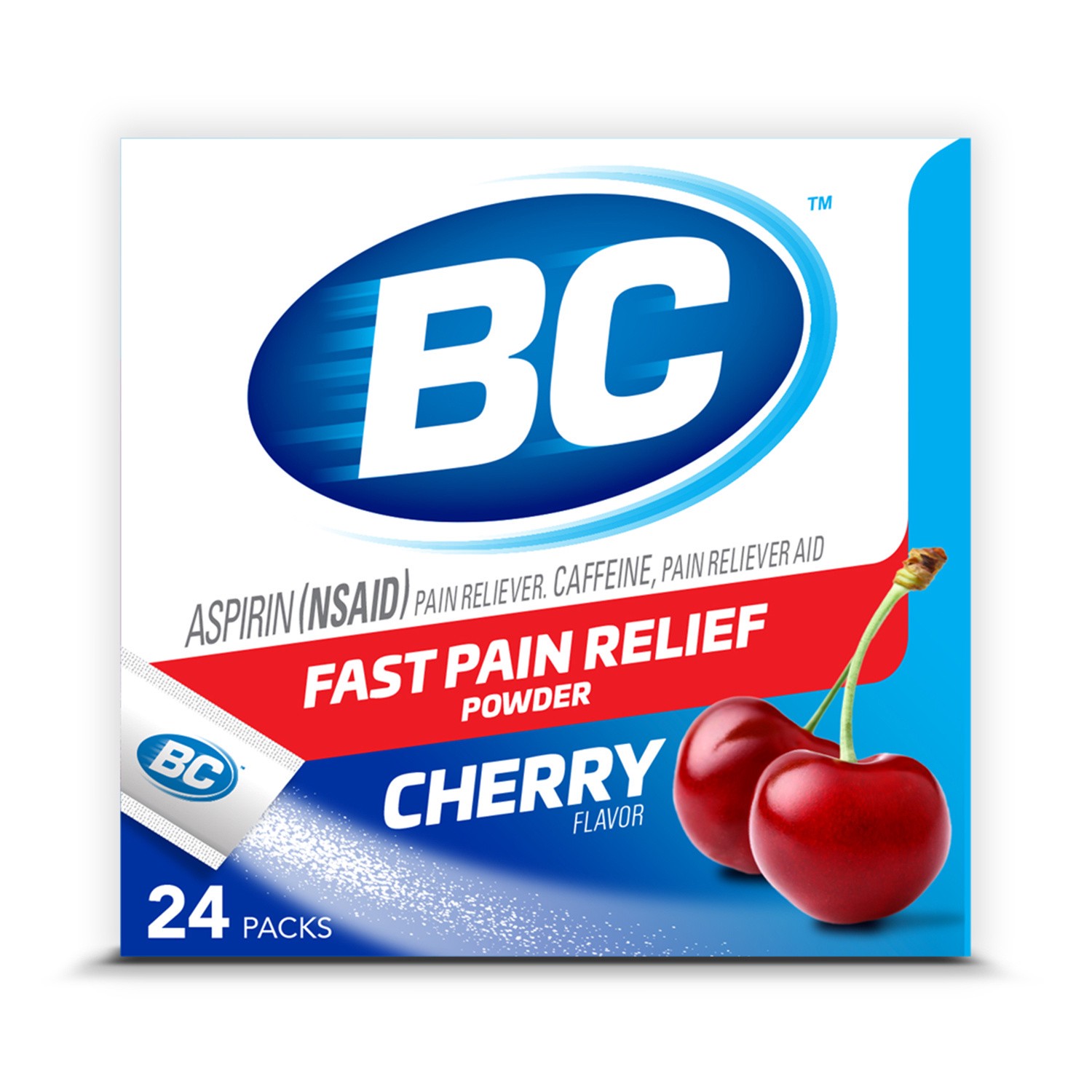 slide 1 of 10, BC Cherry Headache Powder, 24 ct