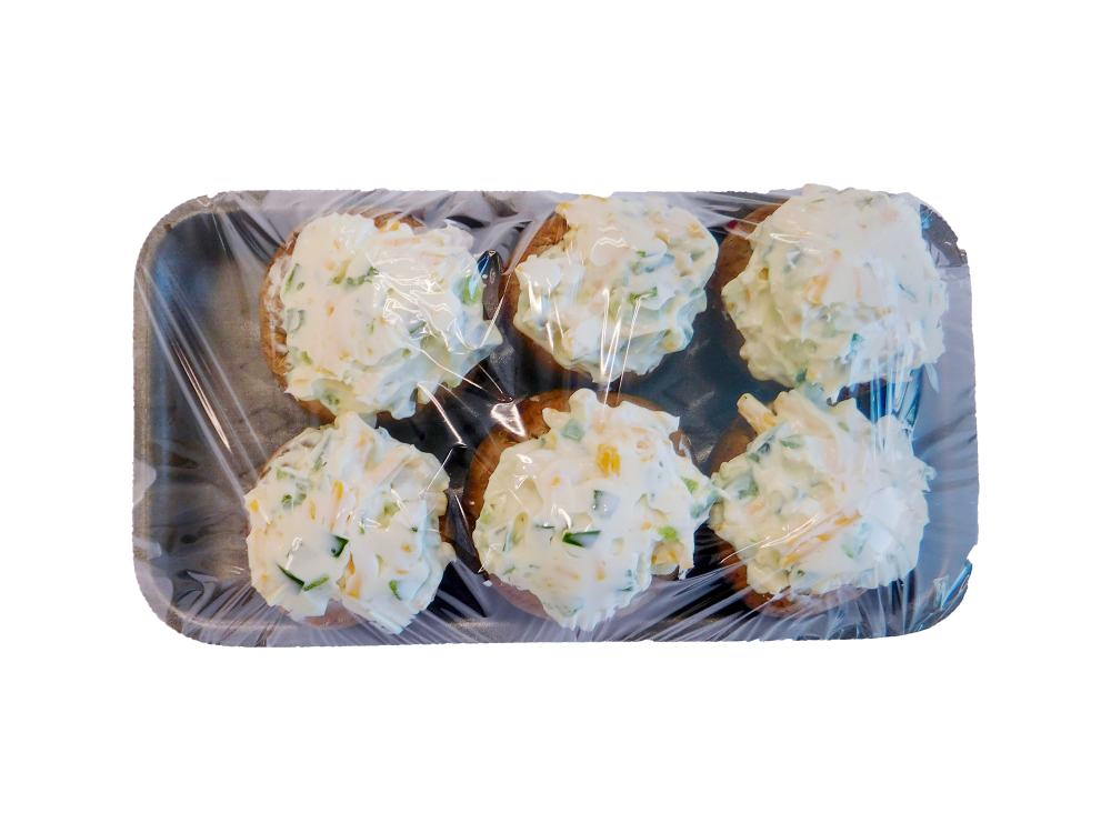 slide 1 of 1, Garden Highway Jalapeno Popper Stuffed Crimini Mushrooms, 6 ct