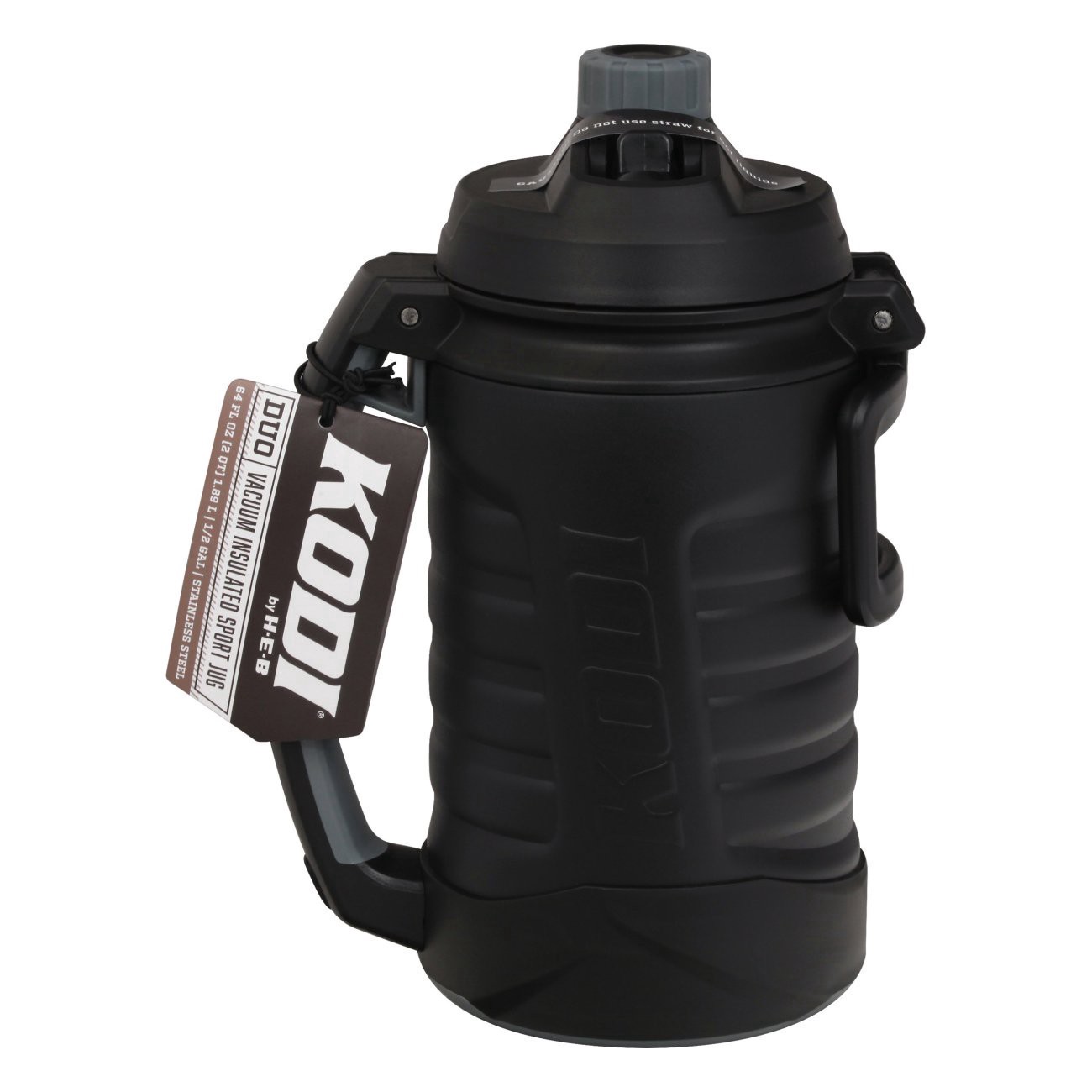 slide 1 of 1, Kodi Duo Black Water Jug, 64 oz