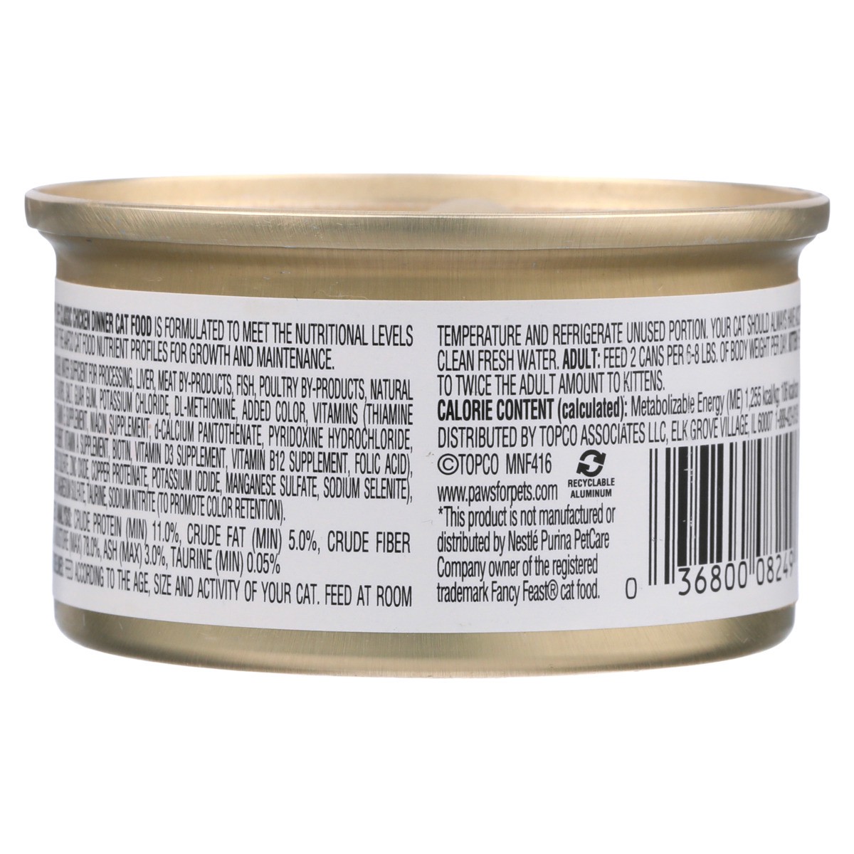 slide 7 of 11, Paws Happy Life Classic Chicken Dinner Cat Food 3 oz, 3 oz