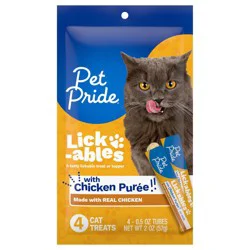 Pet Pride® Lick-ables with Chicken Puree Cat Food Topper and Treat