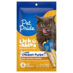 Pet Pride® Lick-ables with Chicken Puree Cat Food Topper and Treat