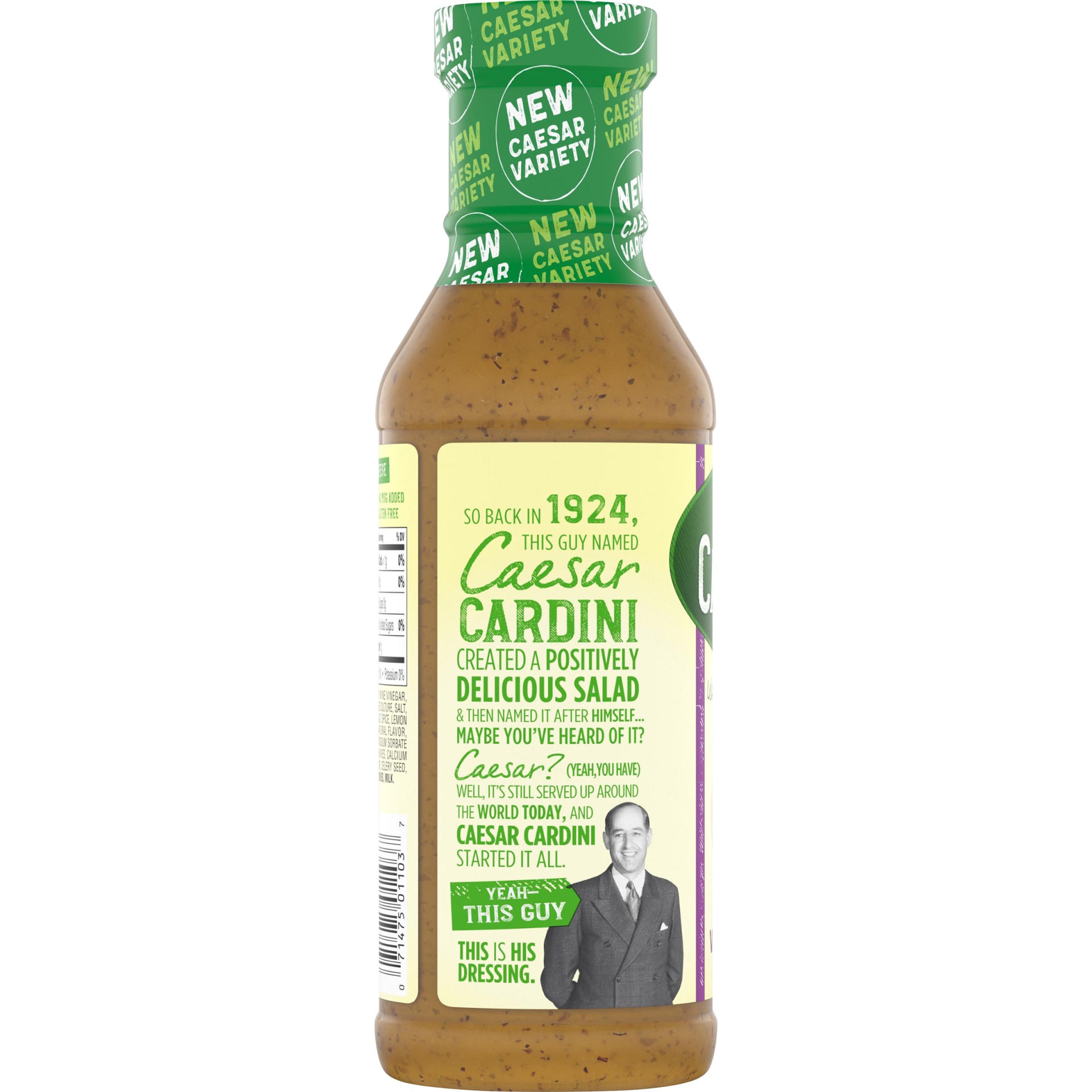 slide 2 of 8, Cardini's Caesar Vinaigrette Dressing, 12 fl oz